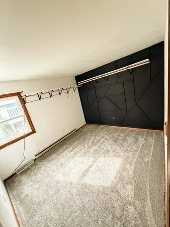 a view of a garage