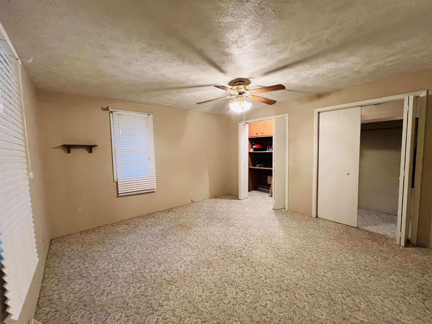 191 West Davis Street Equality, IL 62934 - Photo 18 of 21 an empty room with closet and a ceiling fan