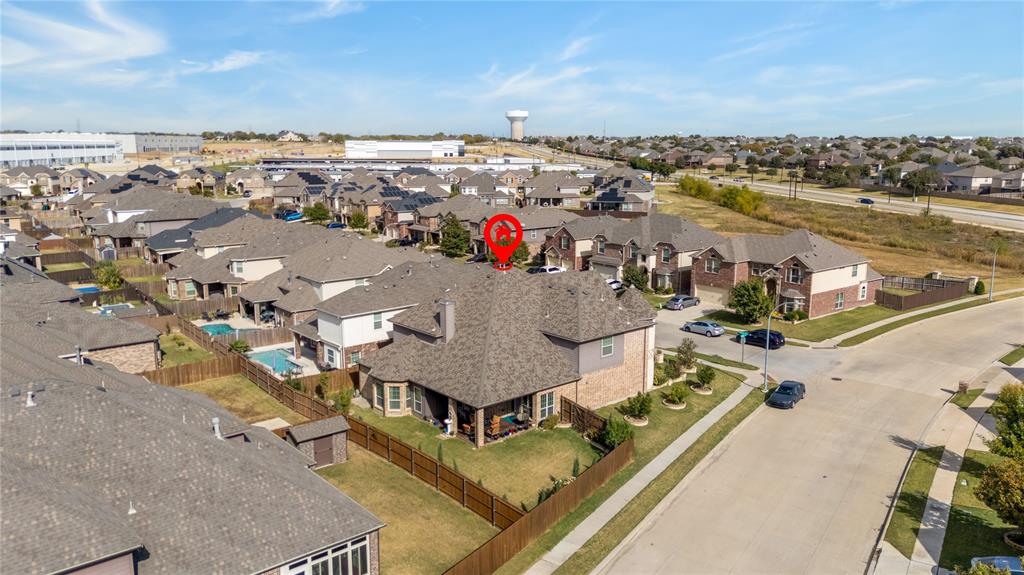 9801 Nolina Road Fort Worth, TX 76177 - Photo 39 of 40 an aerial view of a house with a ocean view