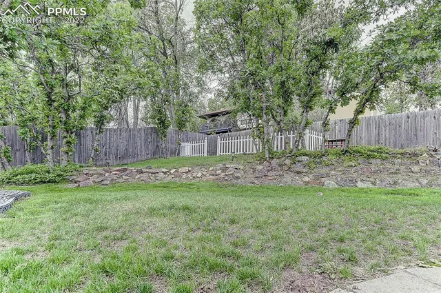 a view of a back yard