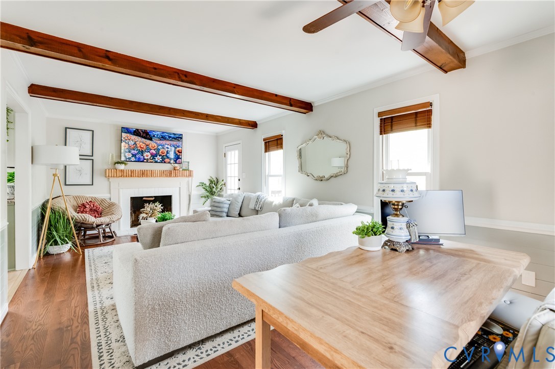 1318 Unison Drive Midlothian, VA 23113 - Photo 23 of 47 a living room with furniture and a fireplace