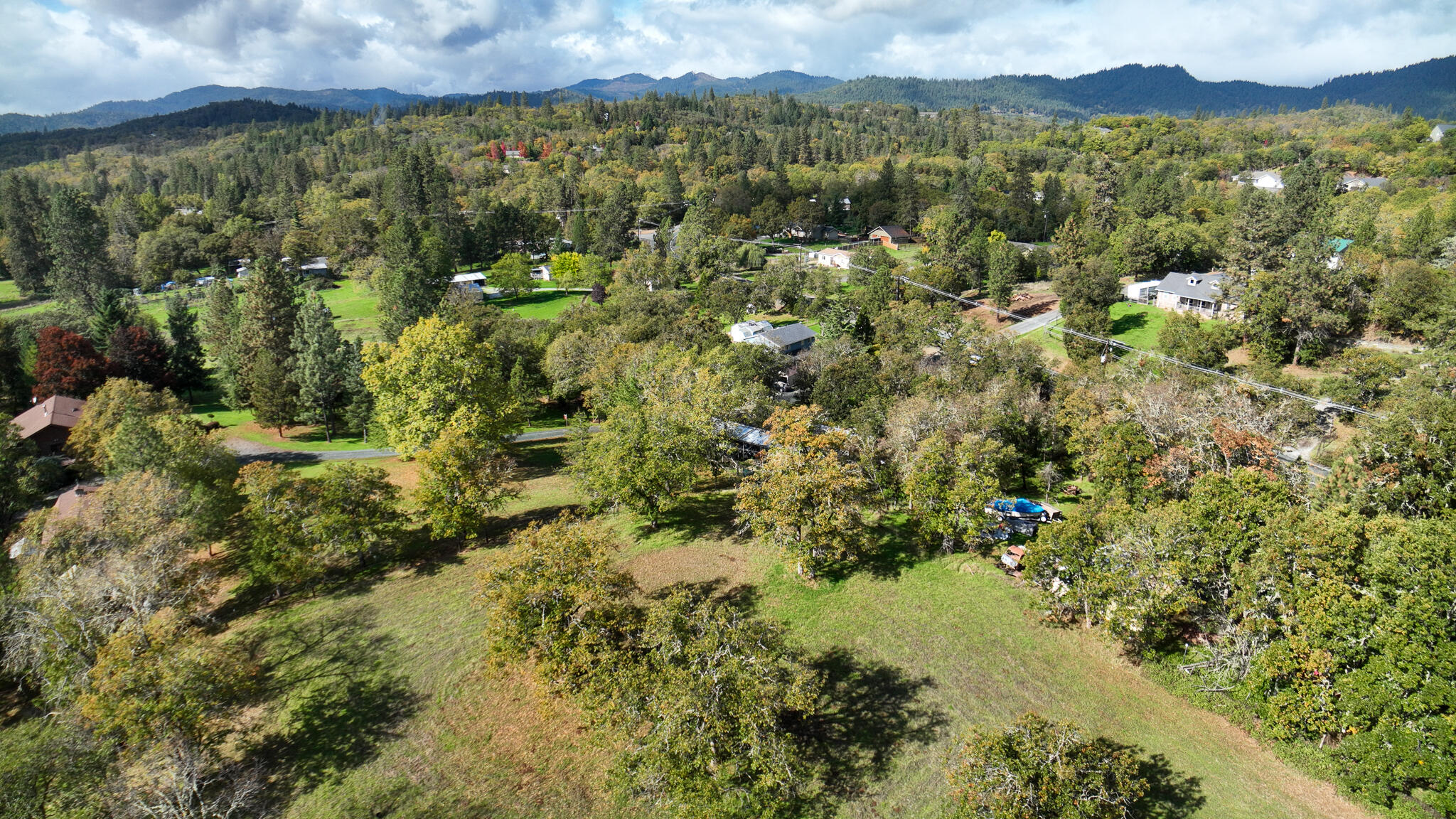 650 Three Pines Road Grants Pass, OR 97526 - Photo 45 of 48 a view of a city with lush green forest