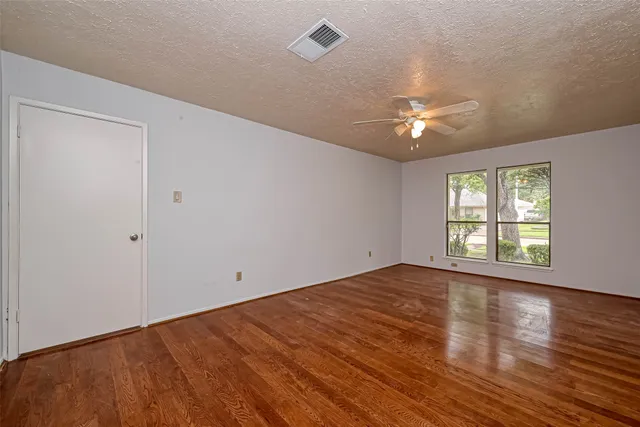 a view of a backyard with a garden