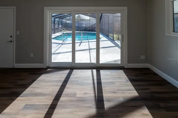 a view of wooden floor