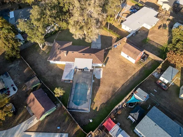an aerial view of a fireplace