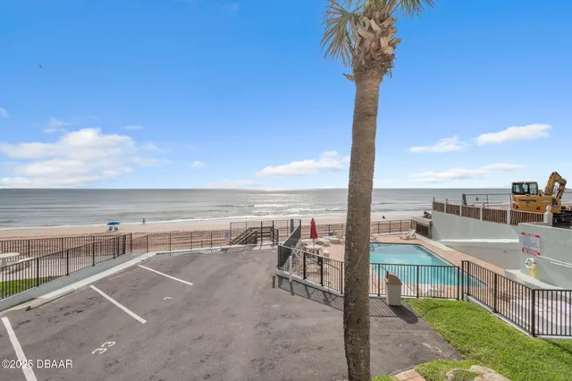 a view of a terrace with skyline
