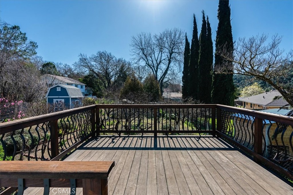 9305 Santa Lucia Road Atascadero, CA 93422 - Photo 24 of 41 a view of balcony with wooden floor and outdoor seating