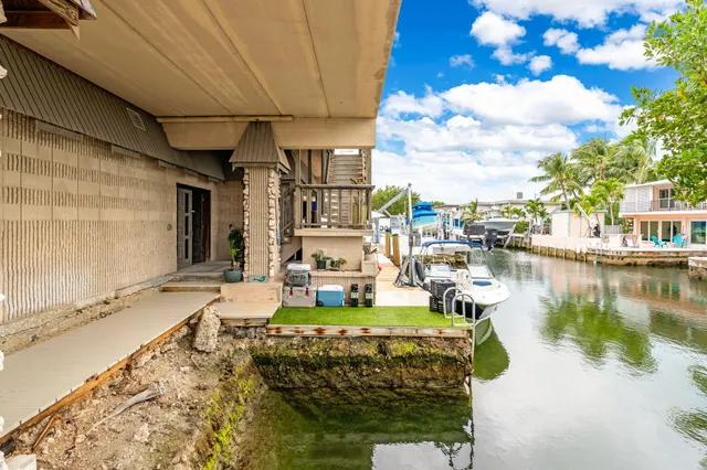 a view of a house with a wooden floor