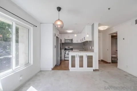 a kitchen with a sink a stove and refrigerator