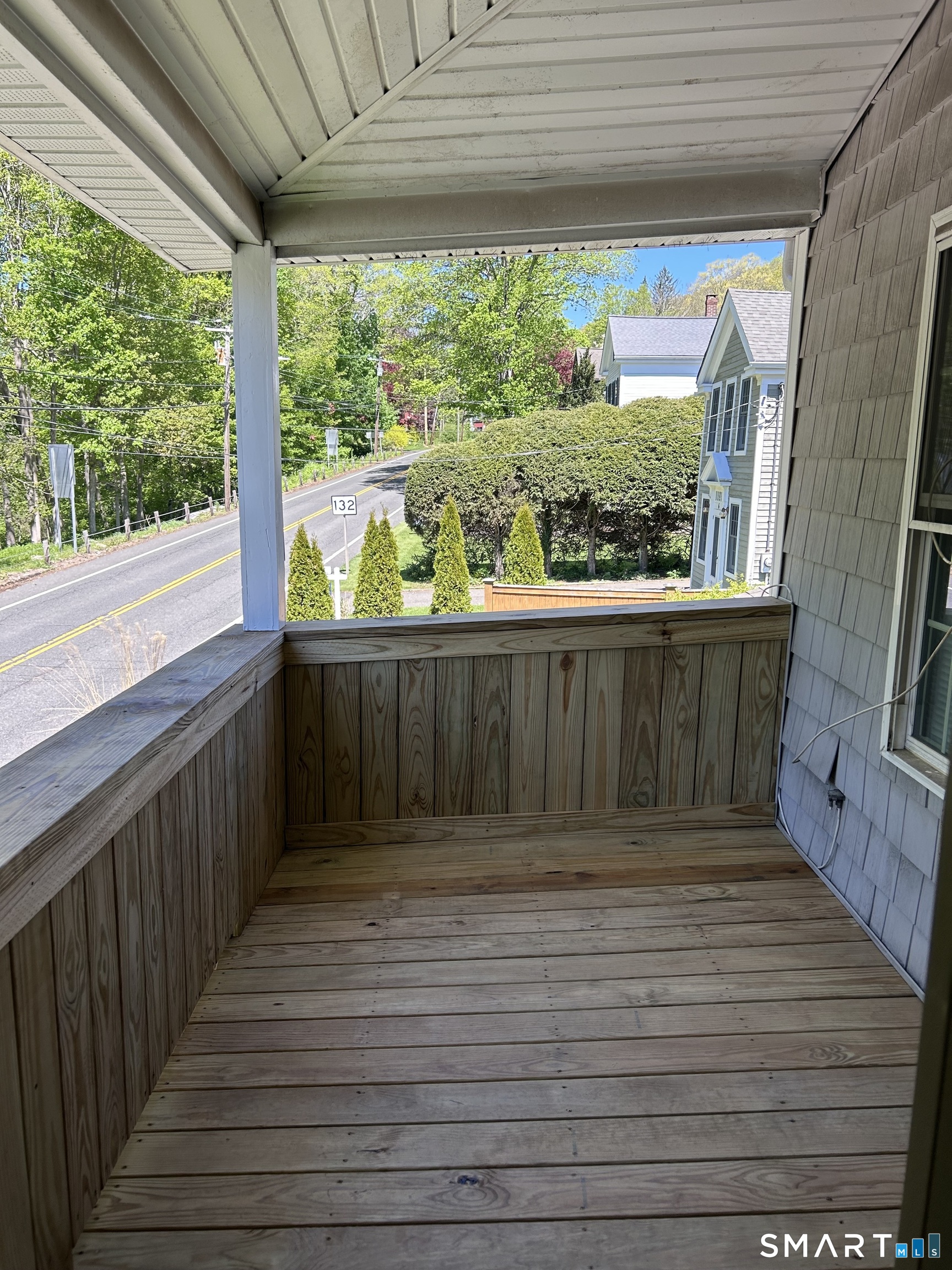 4 Weekeepeemee Road Woodbury, CT 06798 - Photo 12 of 22 a view of balcony with wooden floor