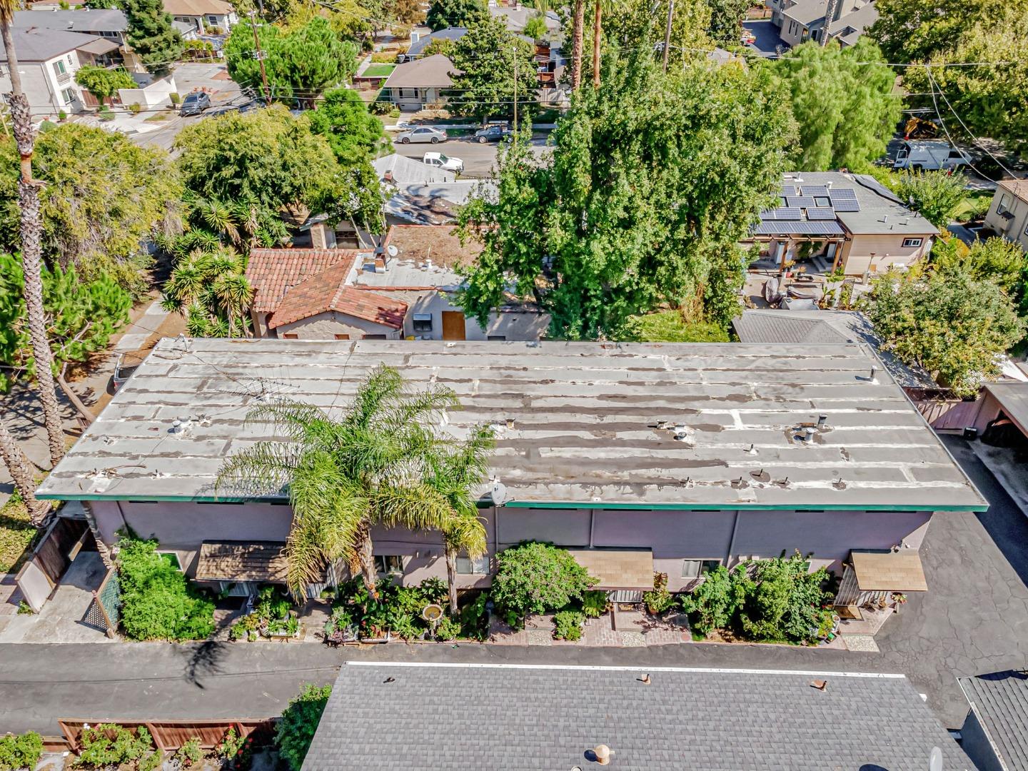 1022 Vermont Street San Jose, CA 95126 - Photo 17 of 23 an aerial view of a house with a yard and outdoor seating