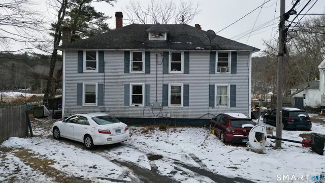 a view of outdoor space with seating space