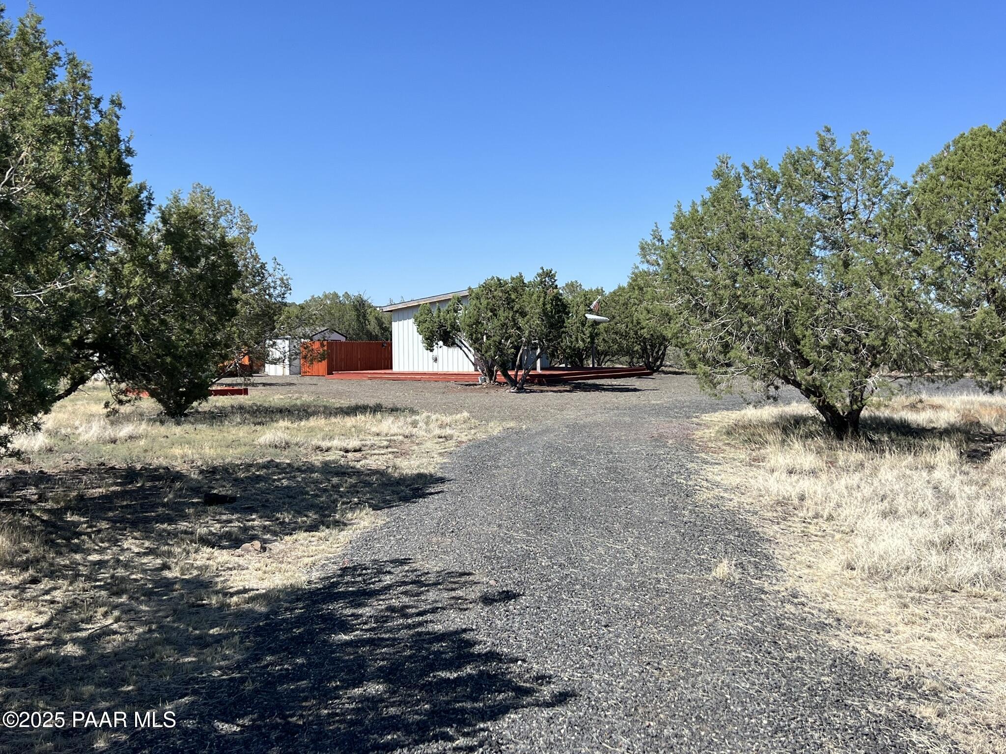 9188 Gleed Station Road Ash Fork, AZ 86320 - Photo 8 of 21 a view of dirt yard with a large tree