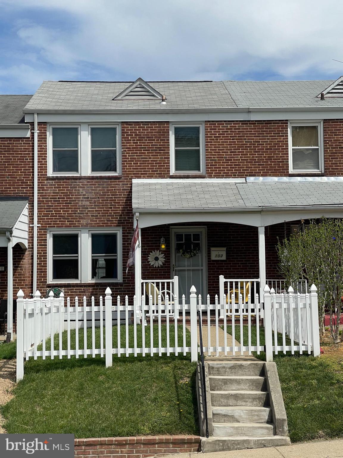 103 Cherrydell Road Catonsville, MD 21228 - Photo 1 of 50 Covered front porch and picket fence