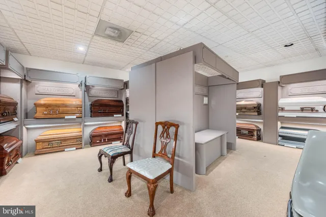 a view of lobby with furniture