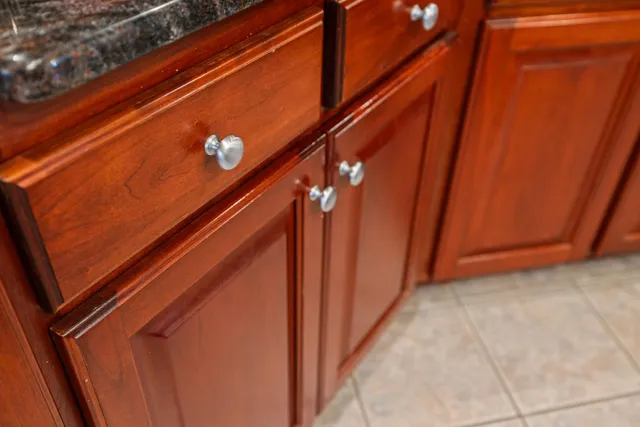 a balcony with furniture and wooden floor