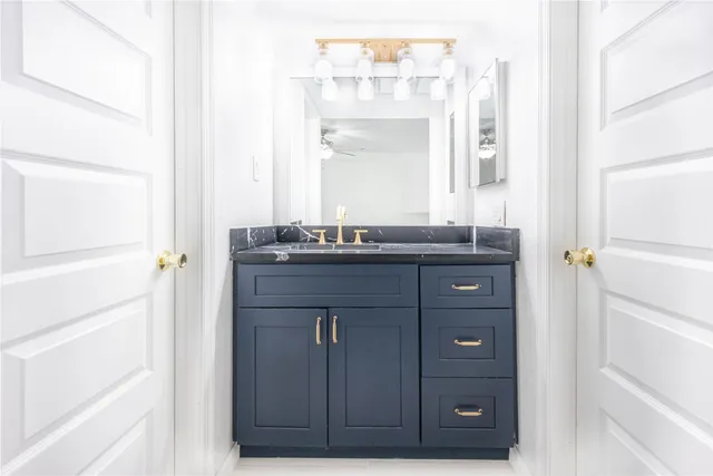 a bathroom with a shower and a toilet