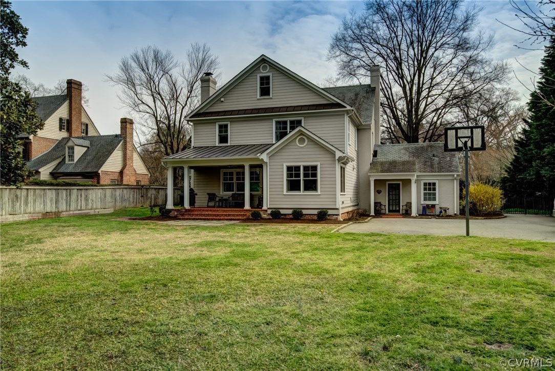 3910 Exeter Road Richmond, VA 23221 - Photo 5 of 39 Back view of home with large fenced yard