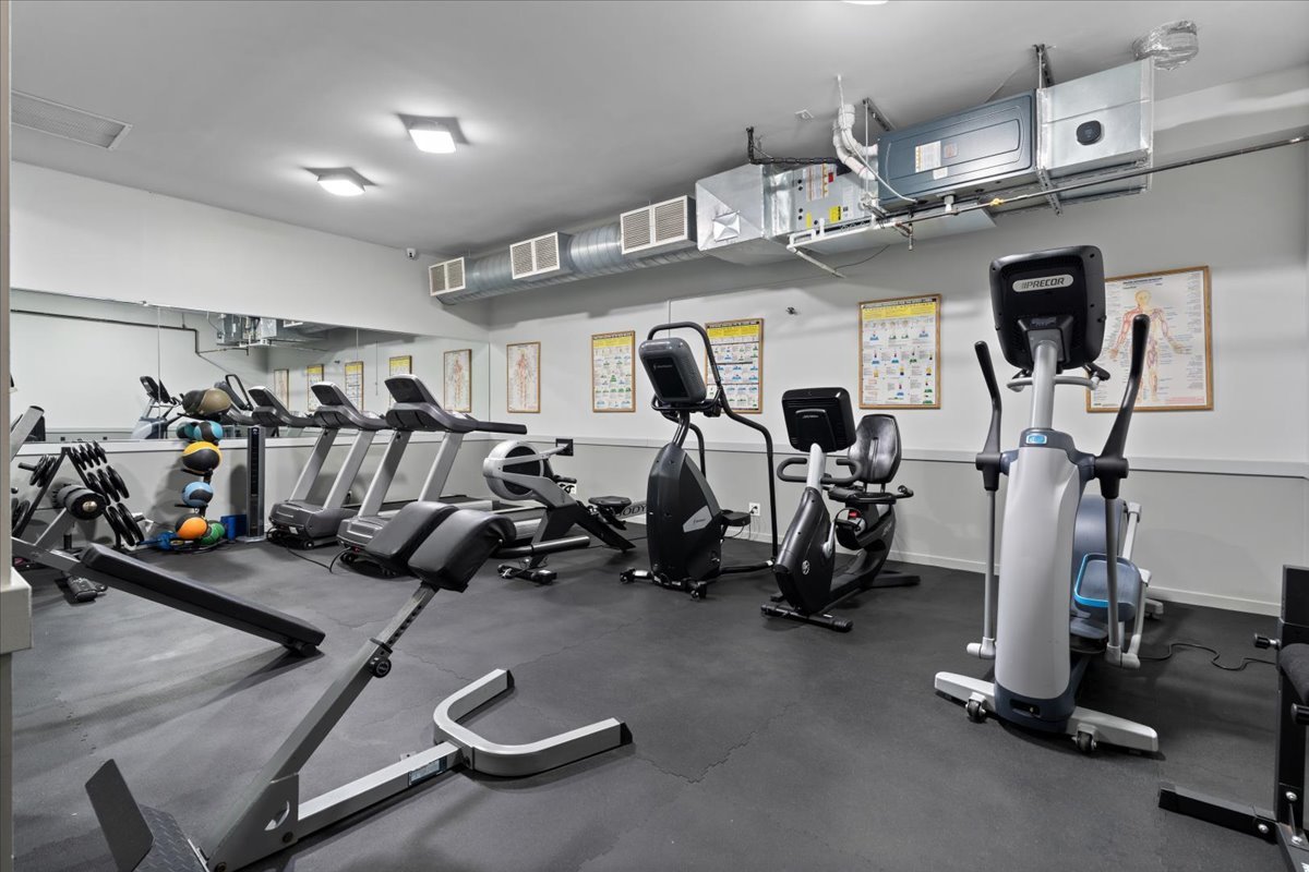 811 South Lytle Street, Unit 207 Chicago, IL 60607 - Photo 10 of 12 a view of a room with gym equipment