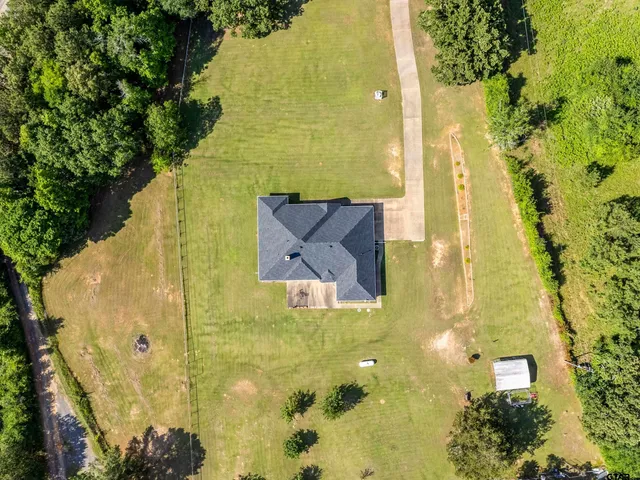 a view of outdoor space with garden and entertaining space