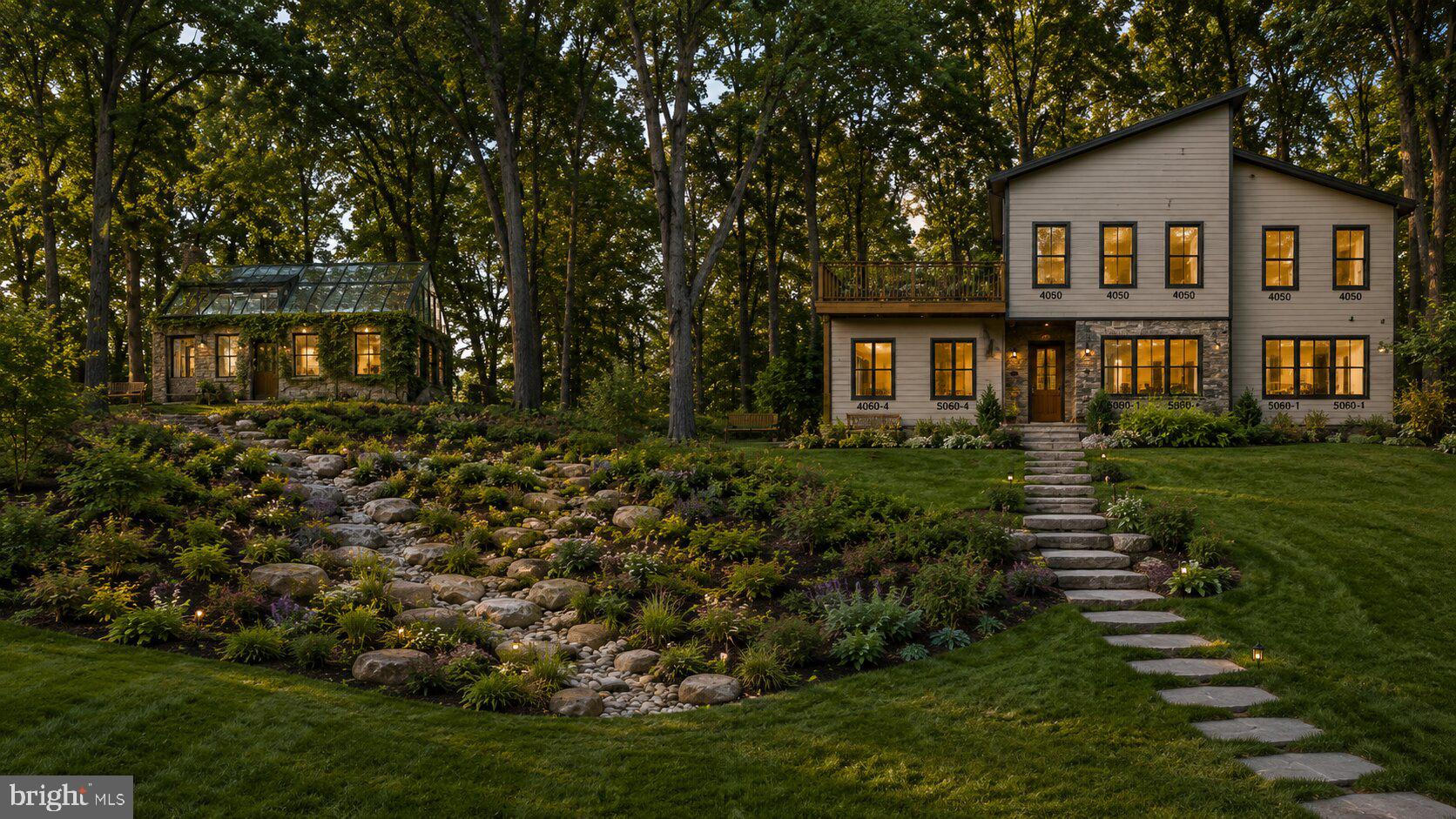 Charming home nestled in lush greenery.
