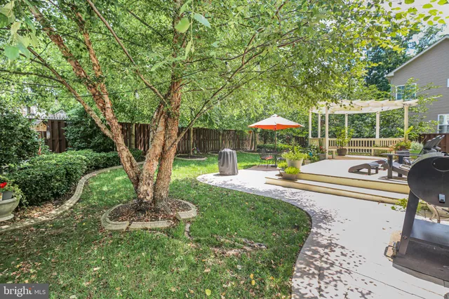 a view of a backyard with a garden