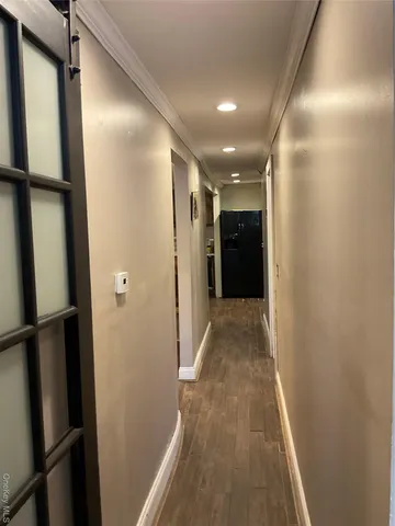 a view of hallway with stairs