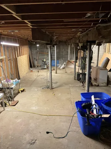 a room with gym equipment