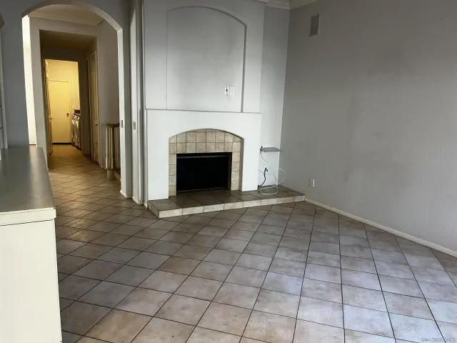 a view of a livingroom with a fireplace