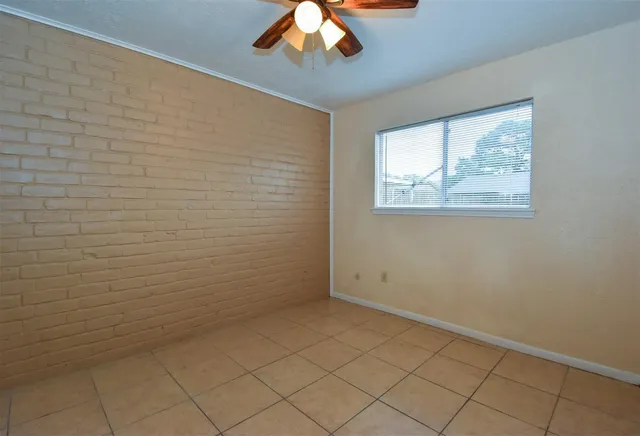 en empty room with windows