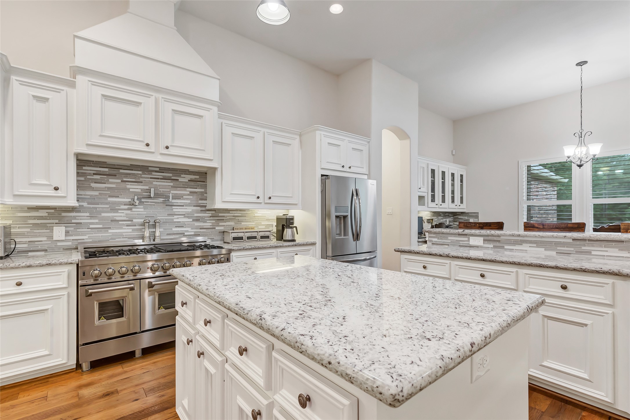 229 Sundog Road Huntsville, TX 77340 - Photo 20 of 50 The Z-Line gas stove/oven features 6 gas burners and a pancake griddle surface. The stainless Refrigerator is negotiable
