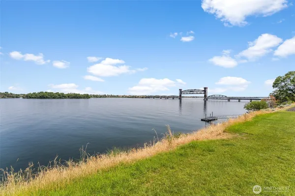 a view of a lake and an ocean view