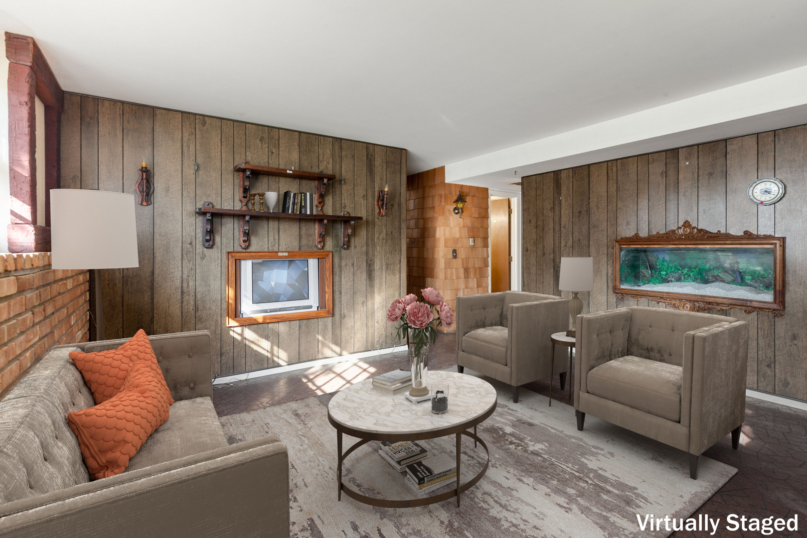 47 Old Post Road Montgomery, IL 60538 - Photo 16 of 32 a living room with furniture and a wooden floor