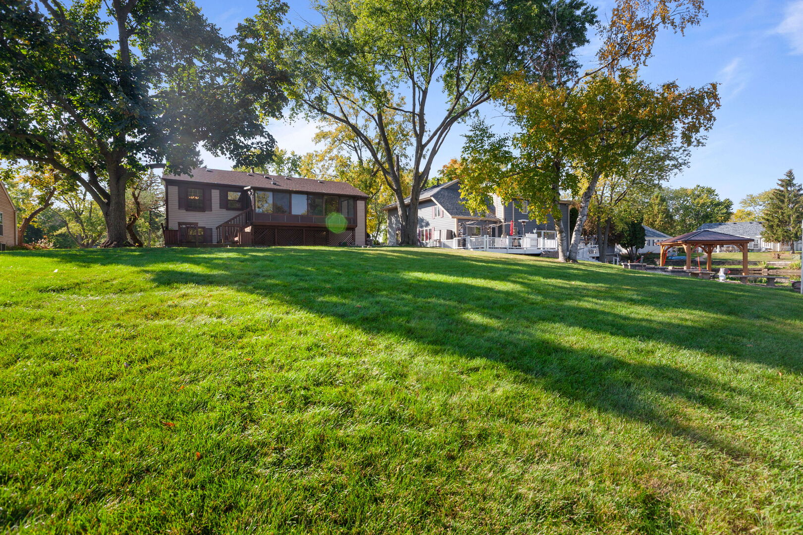 47 Old Post Road Montgomery, IL 60538 - Photo 23 of 32 a view of a big yard with plants and trees