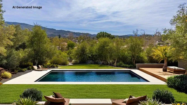a view of an outdoor space yard patio swimming pool and outdoor seating