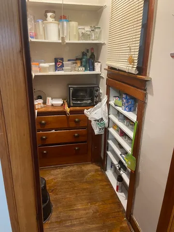 a room with storage and utility