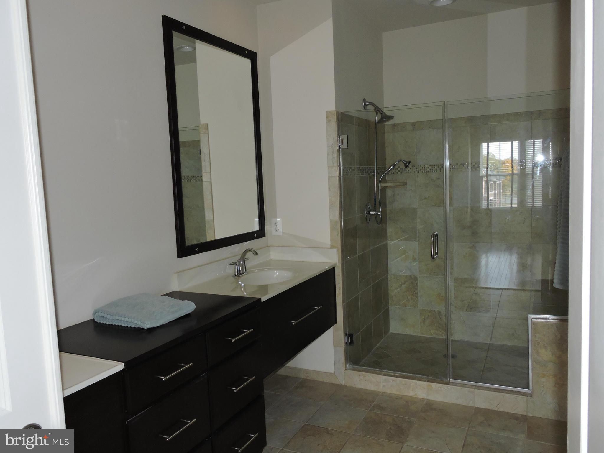 20425 Codman Drive Ashburn, VA 20147 - Photo 13 of 36 a bathroom with a double vanity sink mirror and shower