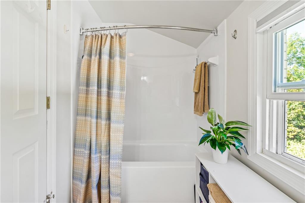 3702 Colby Street Pittsburgh, PA 15214 - Photo 16 of 21 a bathroom with a potted plant and a shower