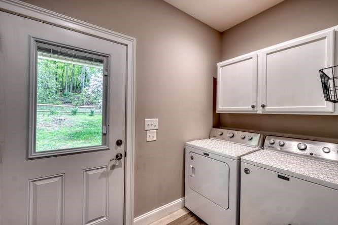 478 Flat Top Road Young Harris, GA 30582 - Photo 46 of 75 a utility room with dryer and washer
