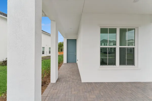 a view of front door of house