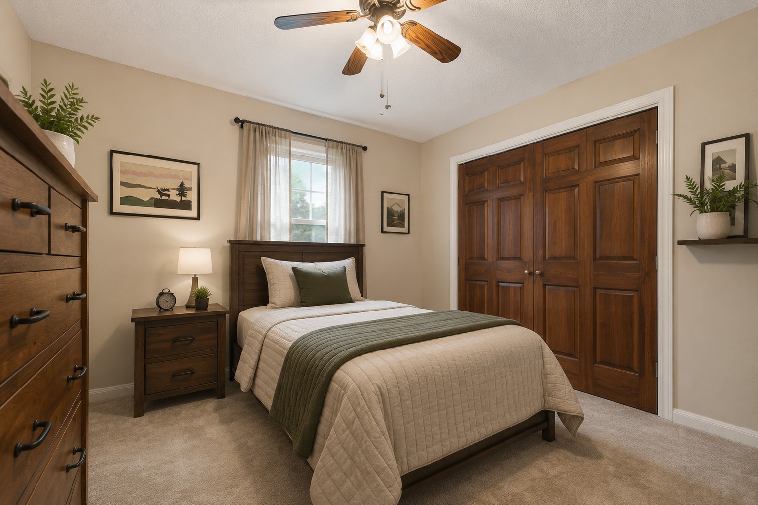 1004 Wagon Road Simonton, TX 77485 - Photo 21 of 40 Lovely secondary bedroom with generous closet. (virtually enhanced)