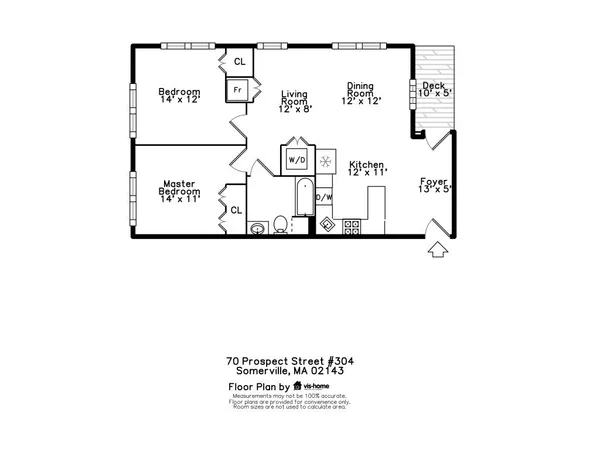$870,000 | 70 Prospect Street, Unit 304, Somerville, MA 02143