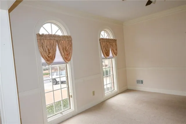 a view of a house with wooden floor