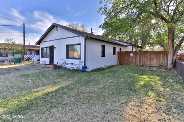 a view of outdoor space with seating area