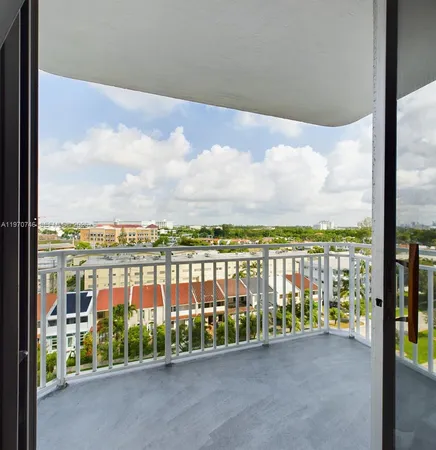 a city view from a balcony