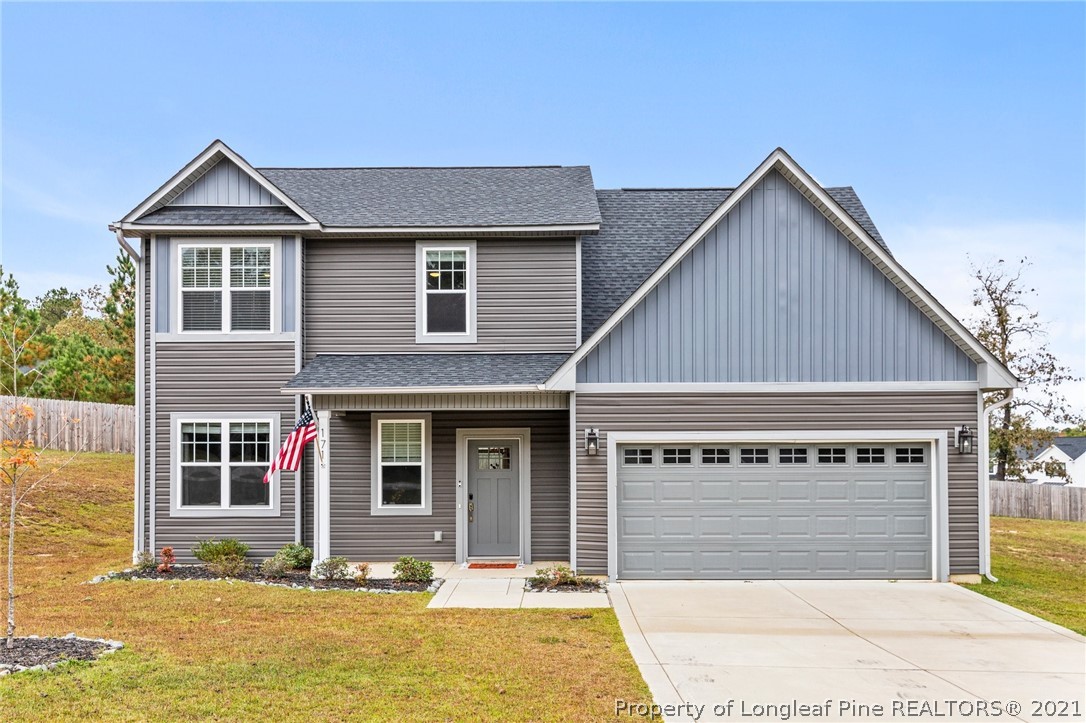 a front view of house with yard