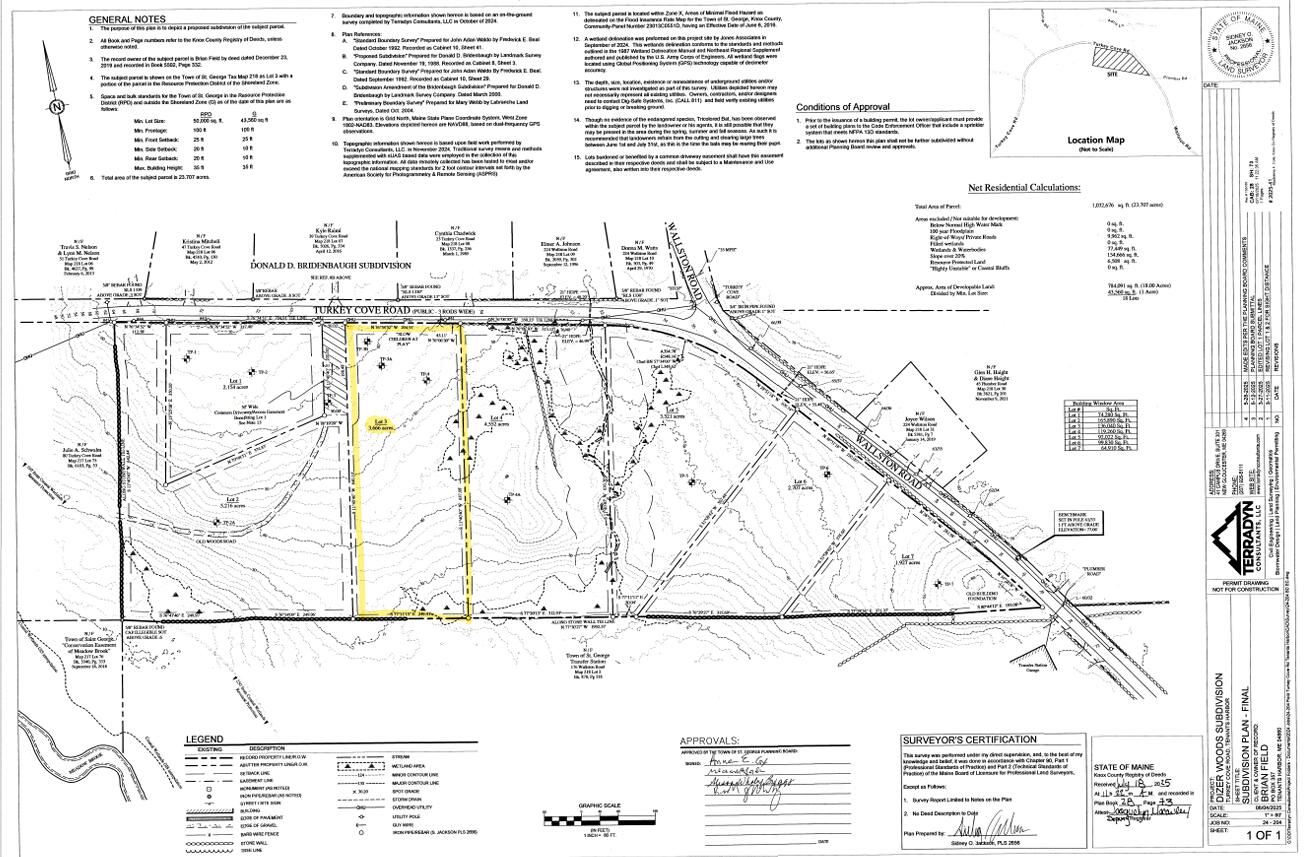 Lot #3 Turkey Cove Road Tenants Harbor, ME 04860 - Photo 1 of 2 Lot #3 Map