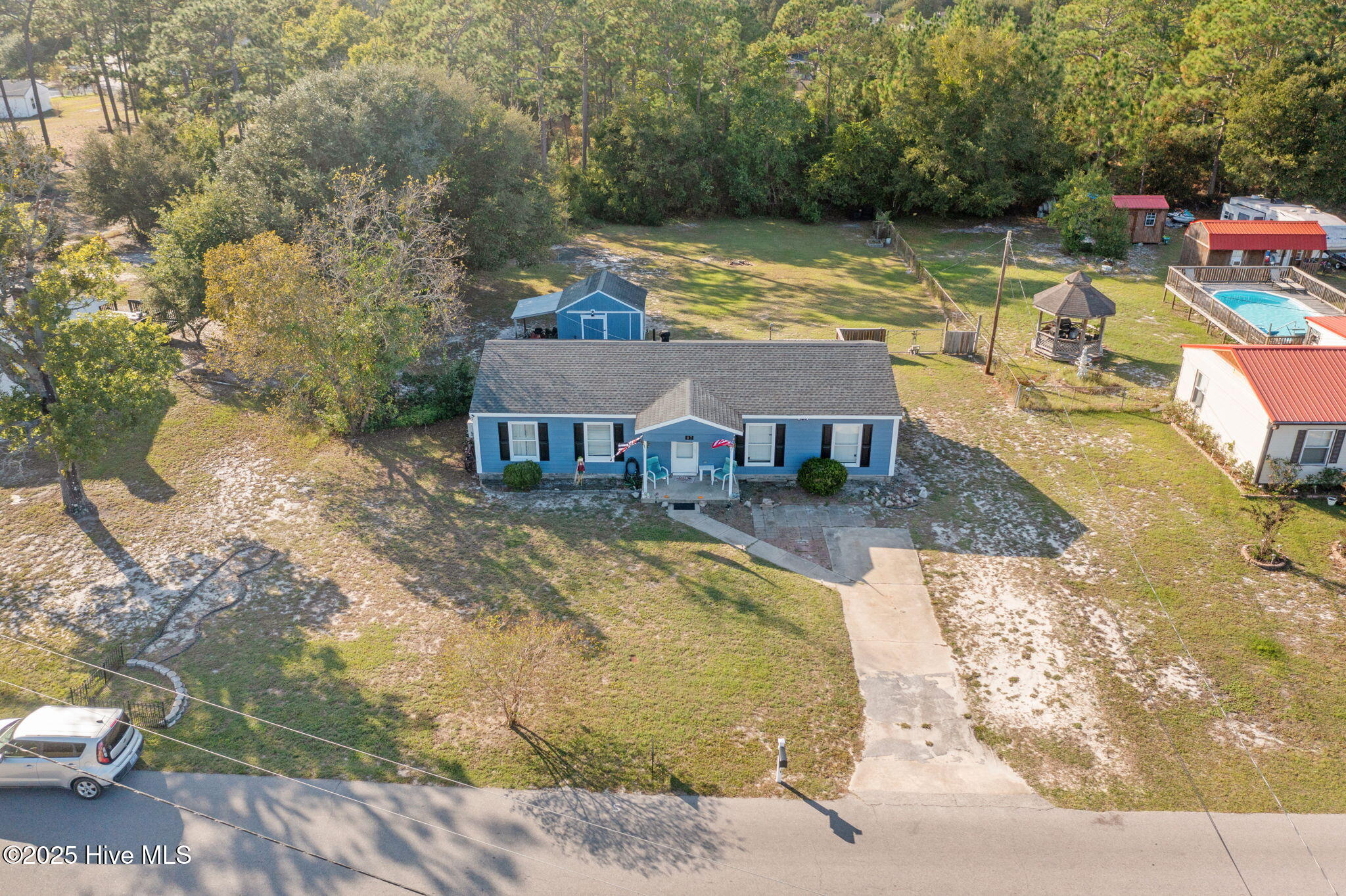 87 Crown Point Road Hubert, NC 28539 - Photo 20 of 21 Tree Lined Backyard