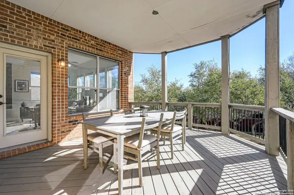 a outdoor space with furniture
