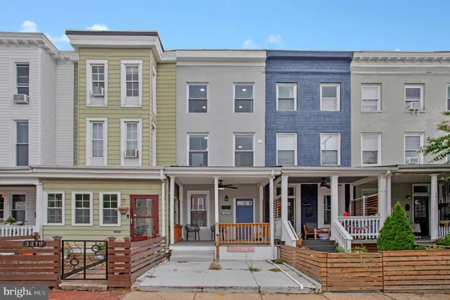 front view of a brick building